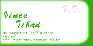 vince tibad business card